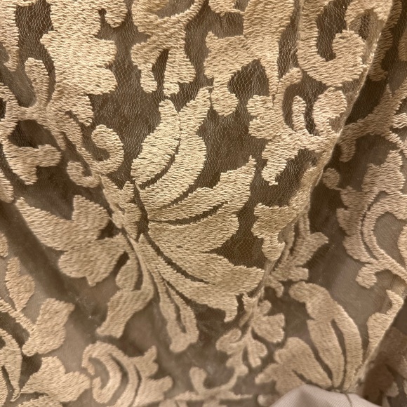 Tadashi Shoji One Shoulder Lace Dress in Cream - Picture 7 of 9